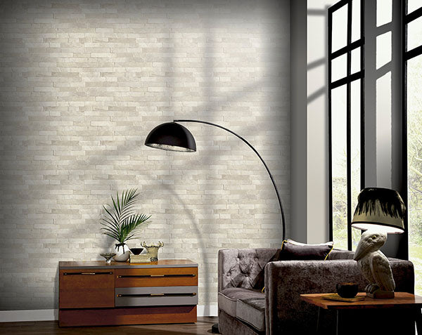 Purchase AH295201 Brewster Wallpaper, Mortimer Taupe Brick - Arthouse1