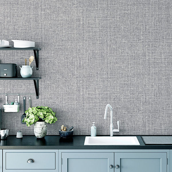 Purchase AH295400 Brewster Wallpaper, Elfrida Grey Linen - Arthouse12