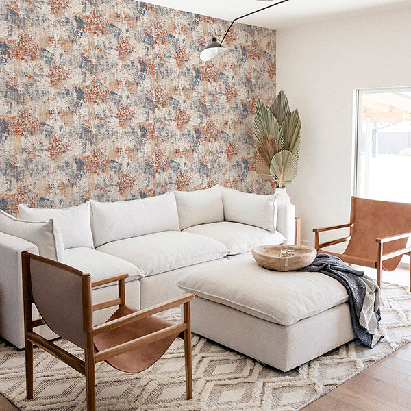 Purchase AH297406 Brewster Wallpaper, Sergio Rust Abstract Texture - Arthouse12