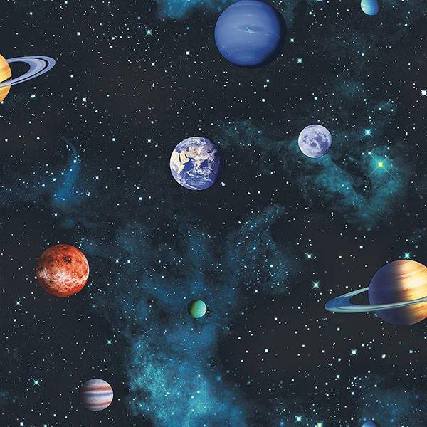 Purchase AH668100 Brewster Wallpaper, Albert Black Cosmos - Arthouse