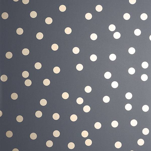 Purchase AH685001 Brewster Wallpaper, Priscella Charcoal Polka Dot - Arthouse