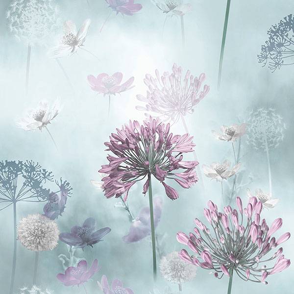 Purchase AH697400 Brewster Wallpaper, Lucille Light Blue Spring Meadow - Arthouse