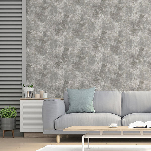 Purchase AH904405 Brewster Wallpaper, Barney Grey Brushed Strokes - Arthouse12