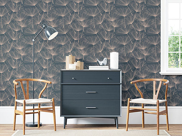 Purchase AH920807 Brewster Wallpaper, Kazue Metallic Dandelion - Arthouse12