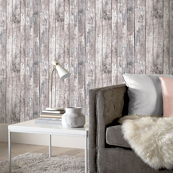 Purchase AH922705 Brewster Wallpaper, Bertram Neutral Wood - Arthouse12