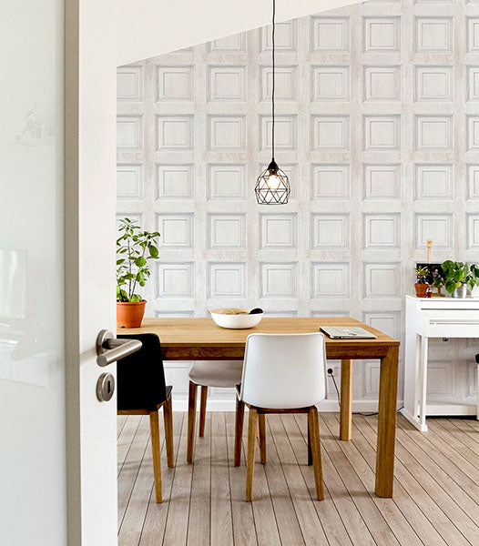 Purchase AH945902 Brewster Wallpaper, Willard Off-White Wood Panel - Arthouse12