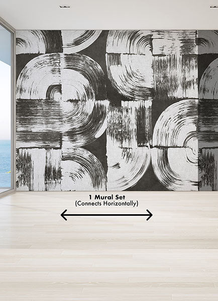 Purchase A-Street Wallpaper ASTM5052, Brushstrokes Charcoal Grey12