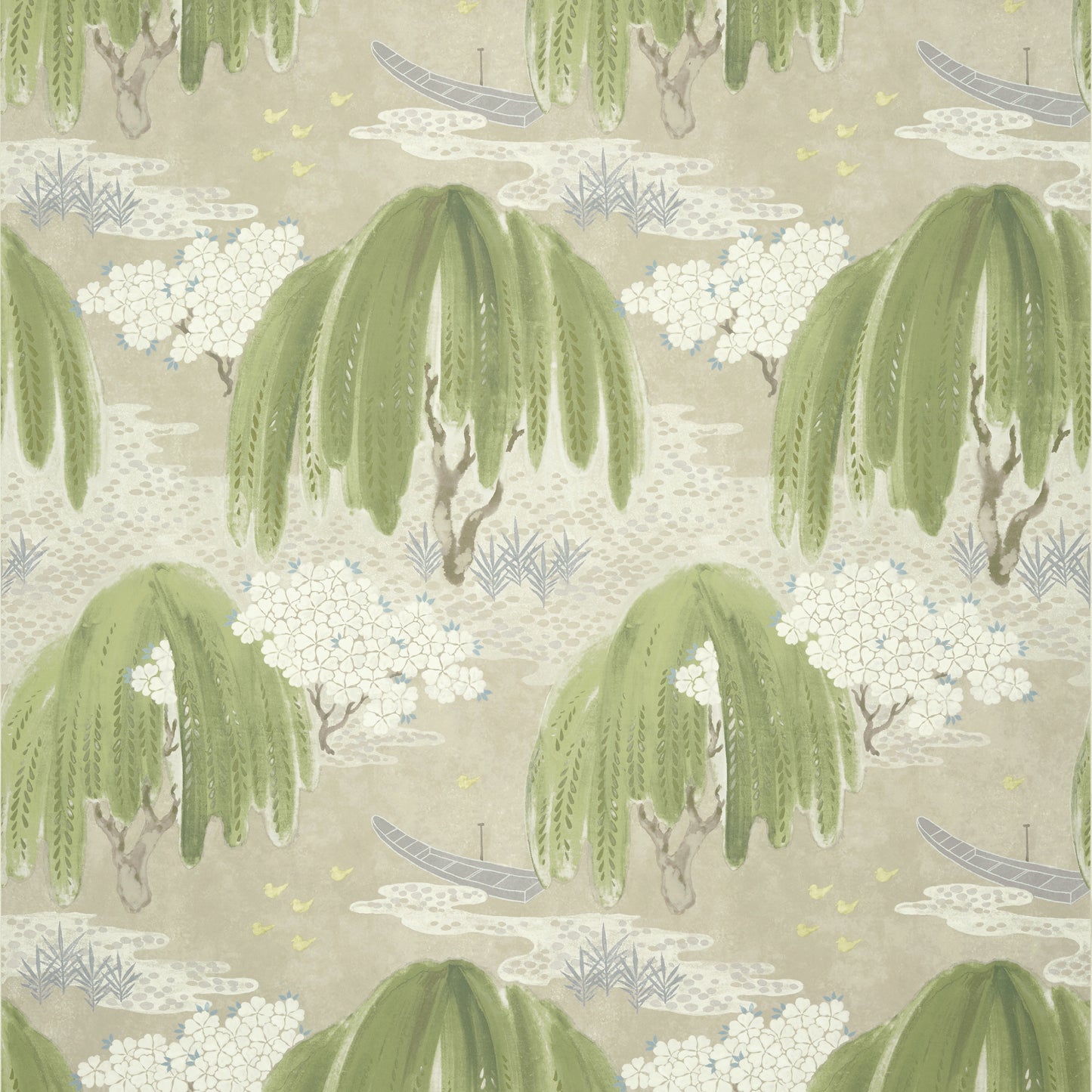 Purchase Ann French Wallpaper Pattern AT23106 pattern name Willow Tree