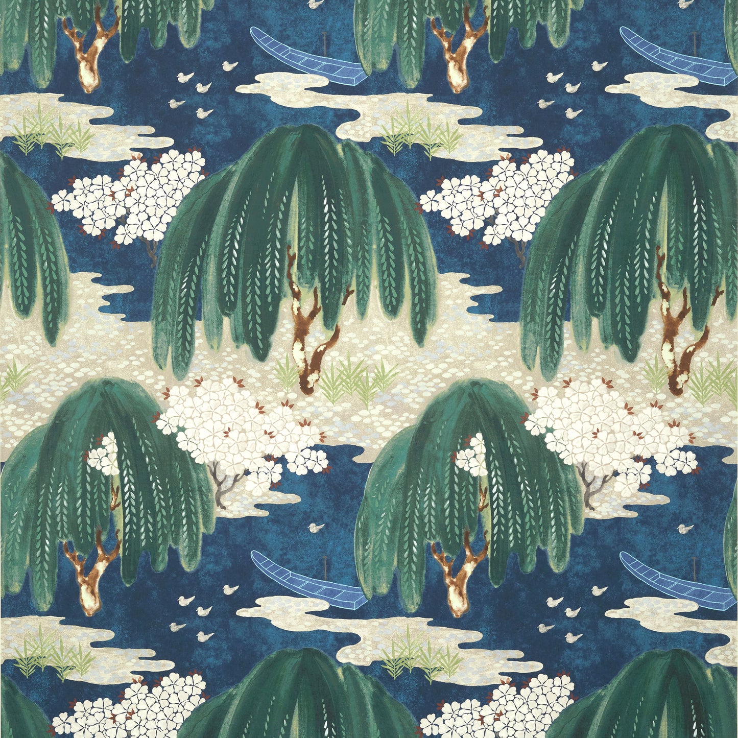 Purchase Ann French Wallpaper Item AT23110 pattern name Willow Tree