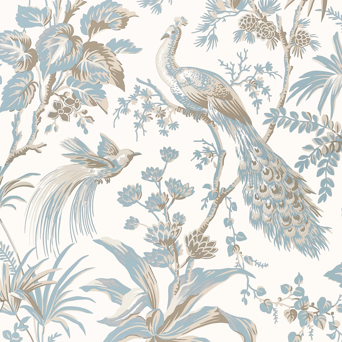Find Anna French Wallpaper Pattern# At57828 Pattern Name Peacock Toile From The Collection Bristol.