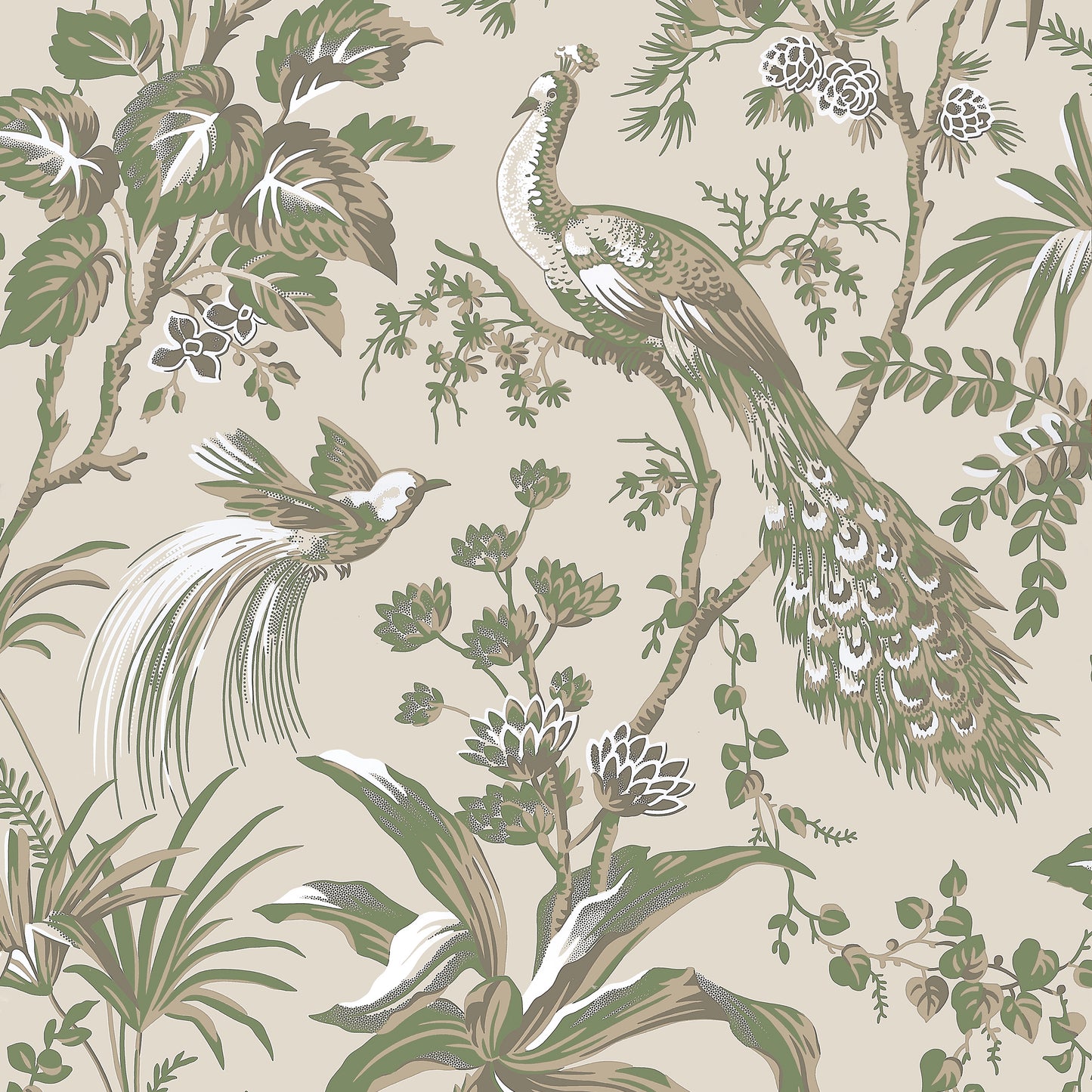 Order Anna French Wallpaper Pattern At57832 Pattern Name Peacock Toile From The Collection Bristol.