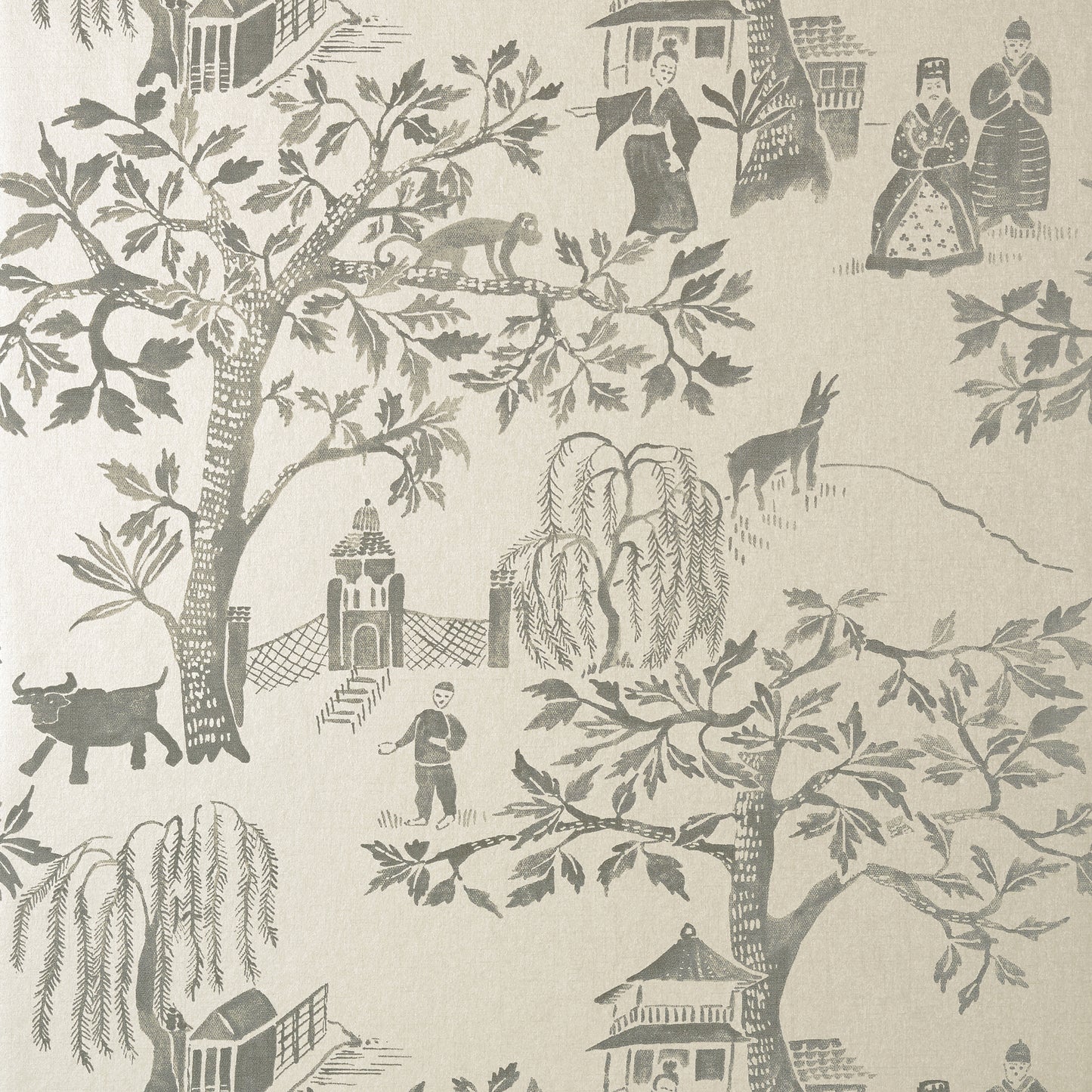 Purchase Ann French Wallpaper Pattern AT7912 pattern name Willow Wood