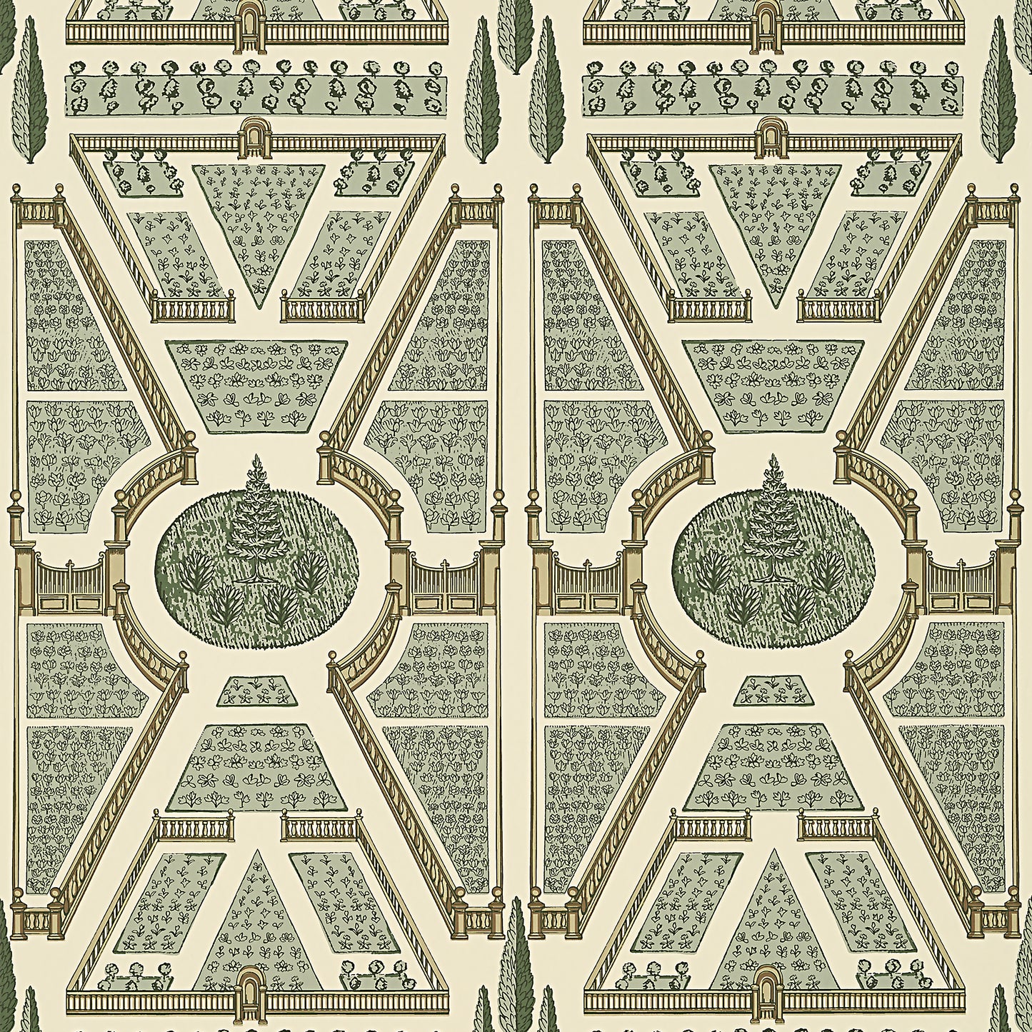 Purchase Ann French Wallpaper Pattern AT9597 pattern name Aerial Garden