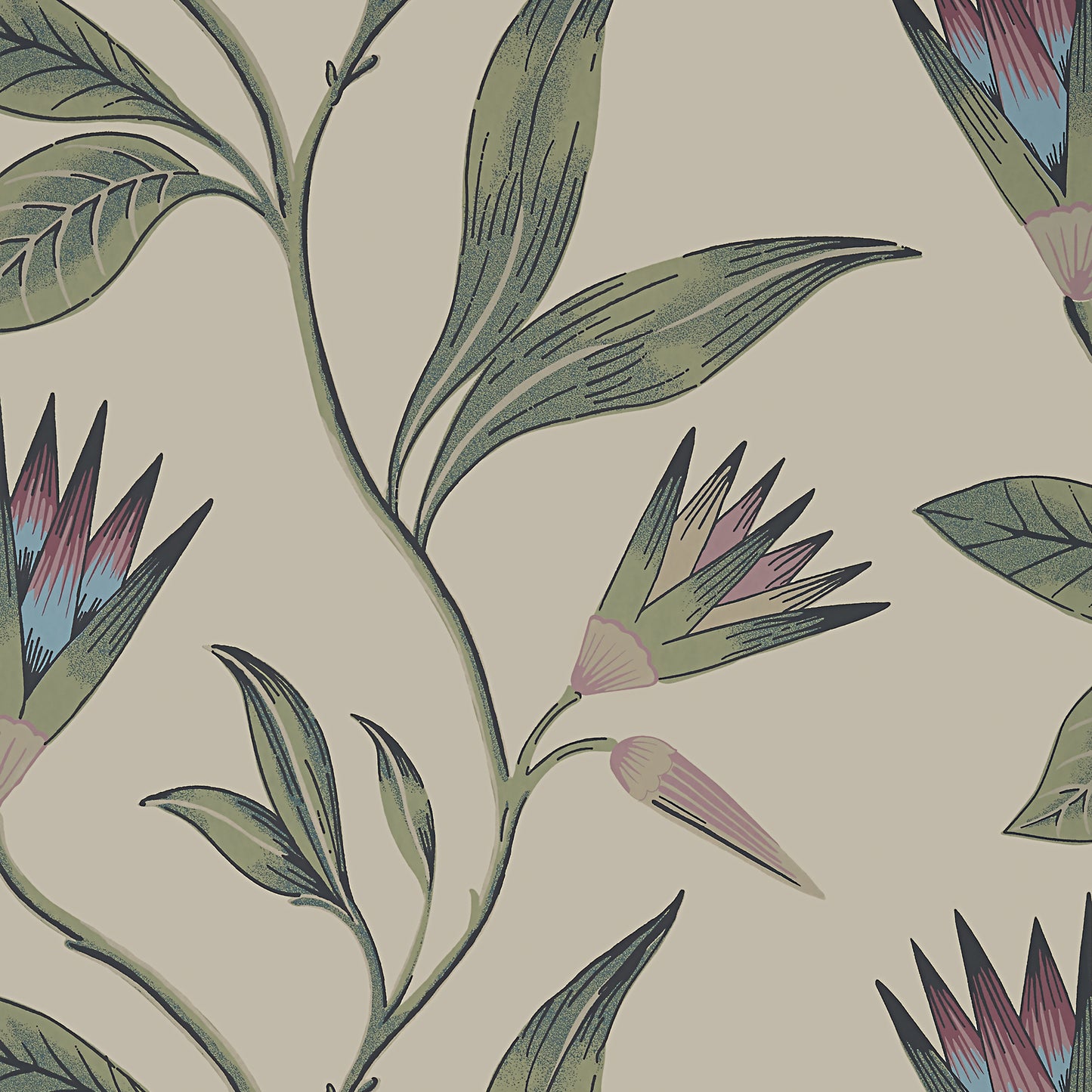 Purchase Ann French Wallpaper Pattern# AT9617 pattern name Cleo Vine
