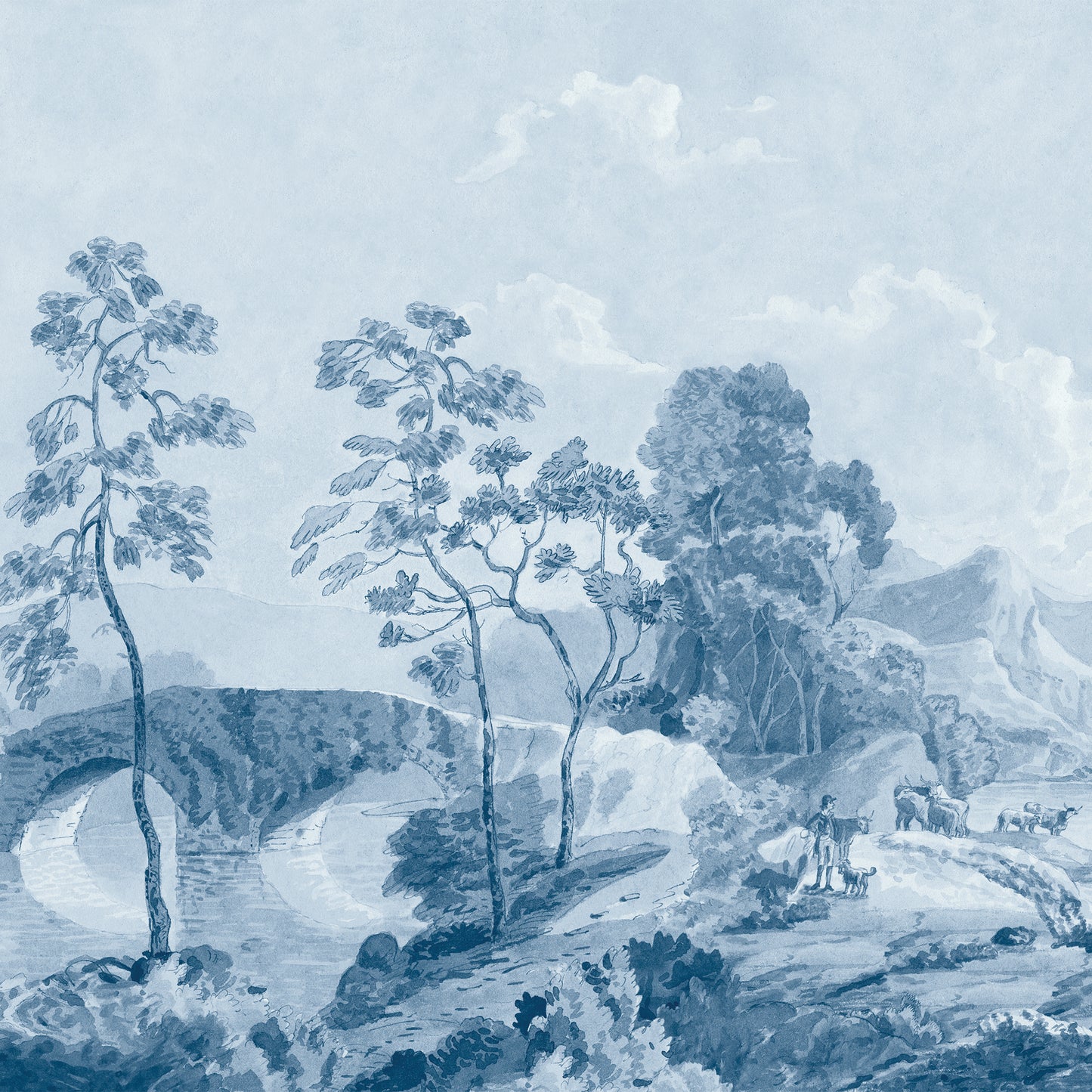 Purchase Ann French Wallpaper SKU ATM24573 pattern name Savery Mural