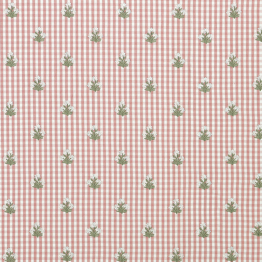 View Anna French Fabric Pattern# AW10759 pattern name Sue Belle Embroidery color name Rose.