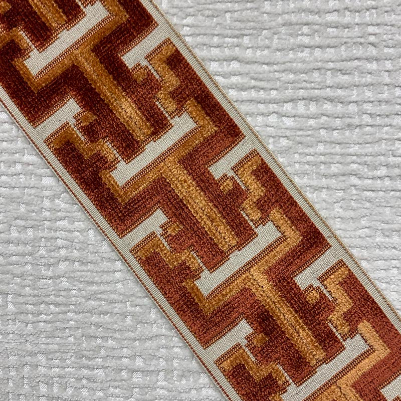 Sample 9367 Banks Tape Saffron, Orange, Spice by Magnolia Fabric