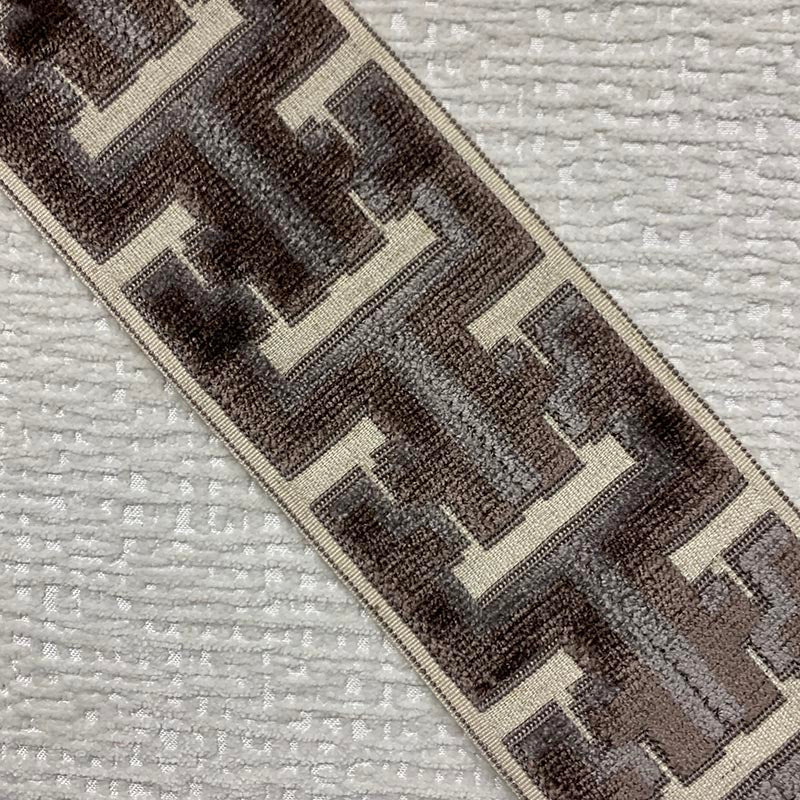 Sample 9365 Banks Tape Walnut, Brown by Magnolia Fabric