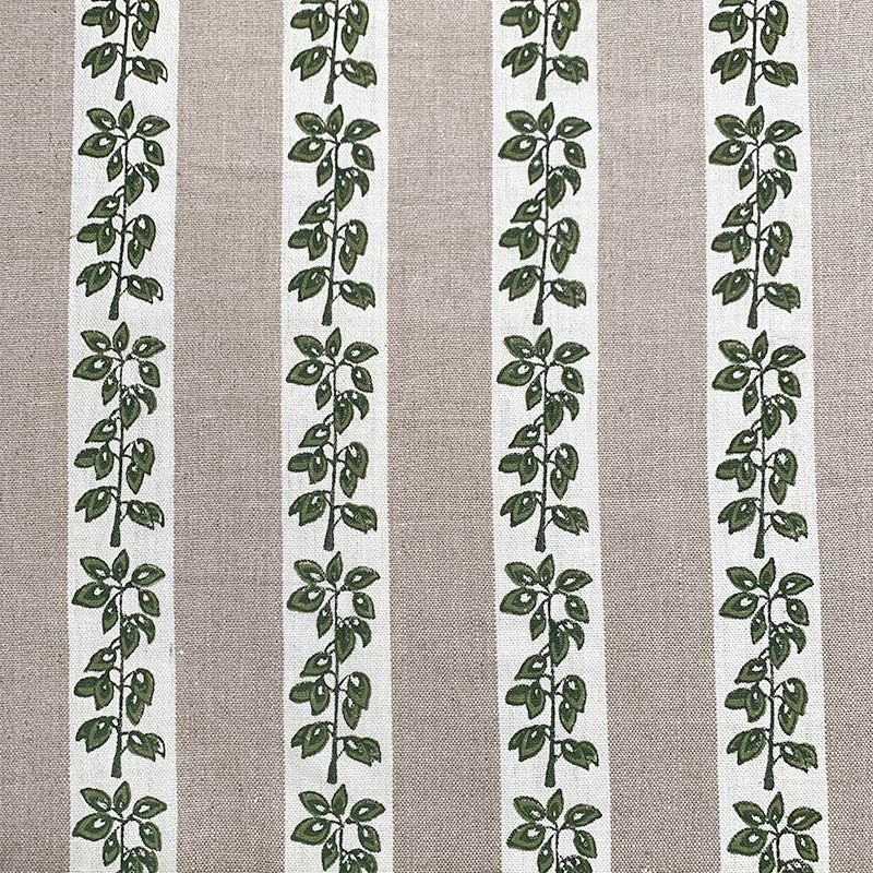 View 9990 Borian Green Green Linen Magnolia Fabric