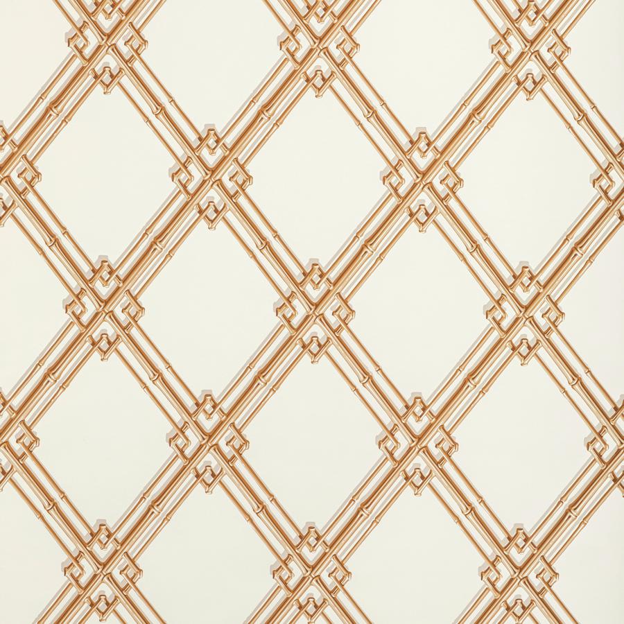 Sample BR-69411.4.0 Treillage De Bambou, Gold by Brunschwig and Fils Wallpaper