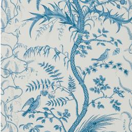Select BR-69518.222 Bird And Thistle Blue by Brunschwig Fils