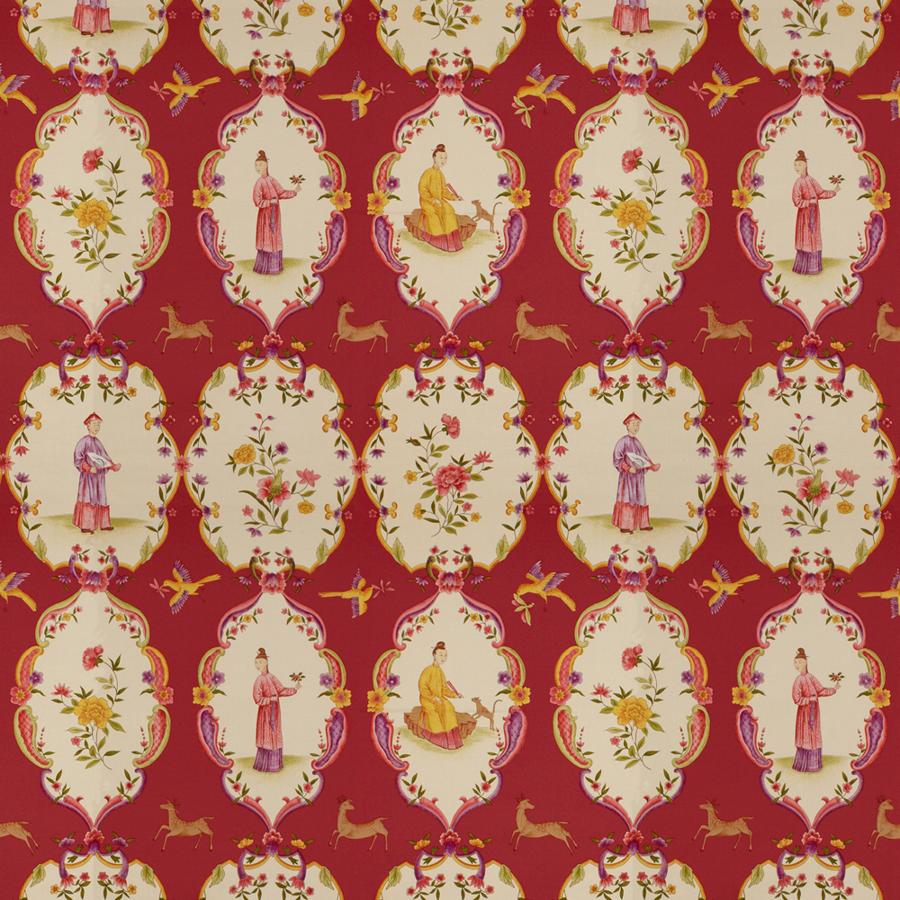 Buy BR-71615-175 Geisha Lacquer Red/Purple Modern Chinoiserie by Brunschwig & Fils Fabric