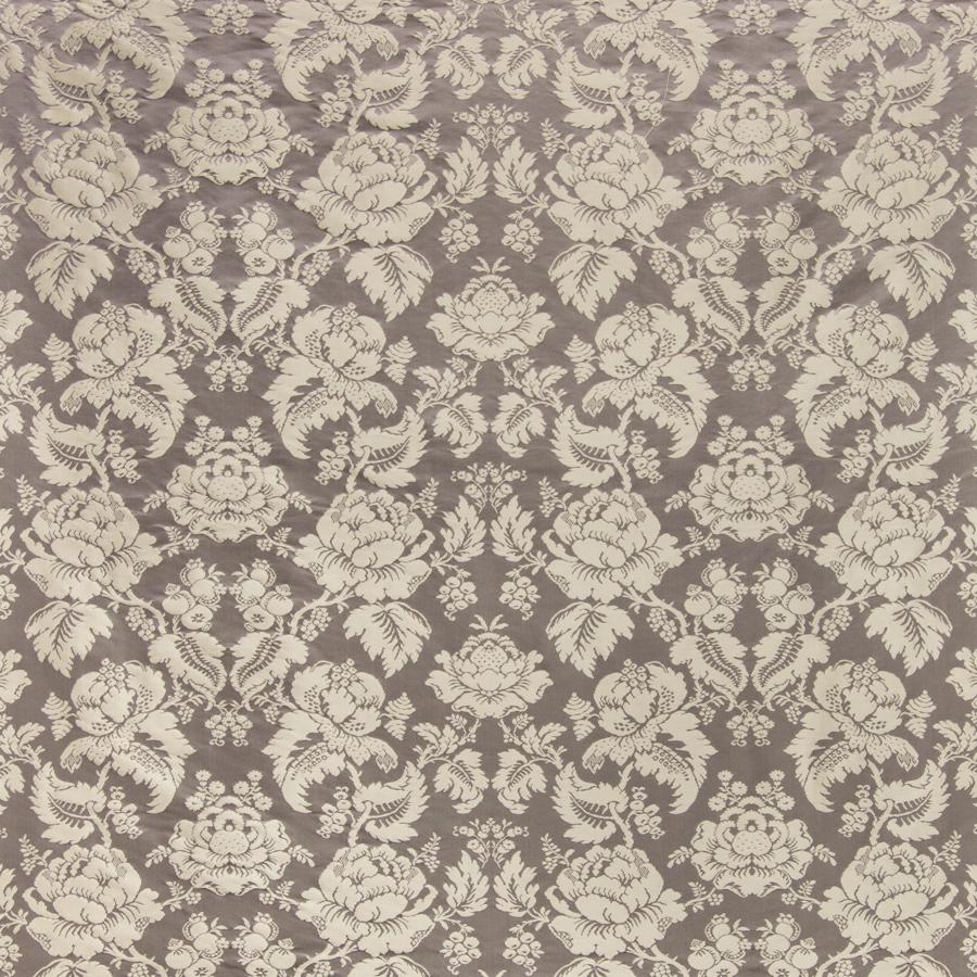Sample BR-81035-21 Moulins Damask Charcoal Damask Brunschwig and Fils Fabric