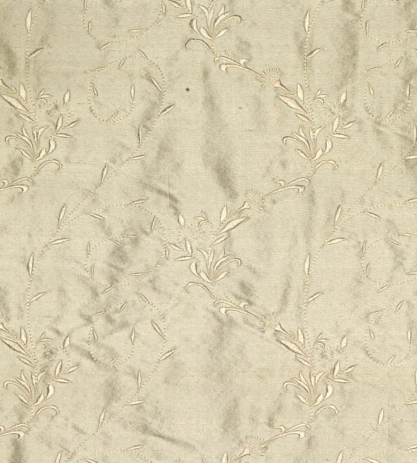 Purchase Old World Weavers Fabric Pattern number BY 20100702, Honeysuckle Embroidery Ivory 1