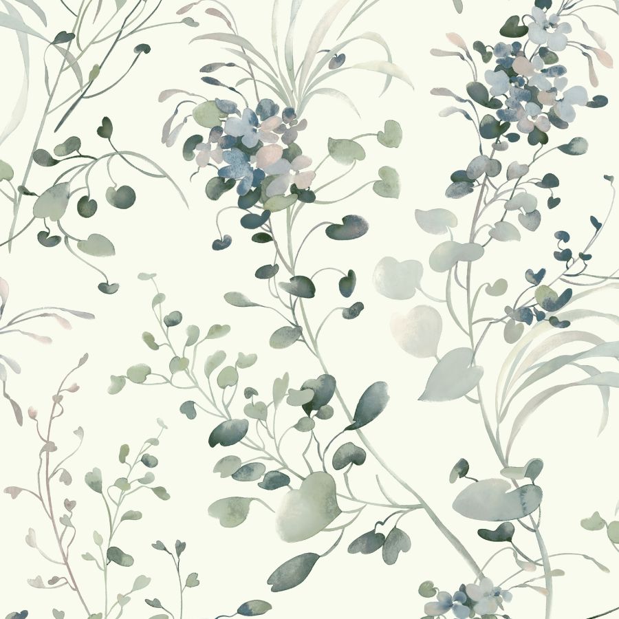 Purchase Df3341 | Decadence Ii, Spring Whispers Jade - Candice Olson Wallpaper