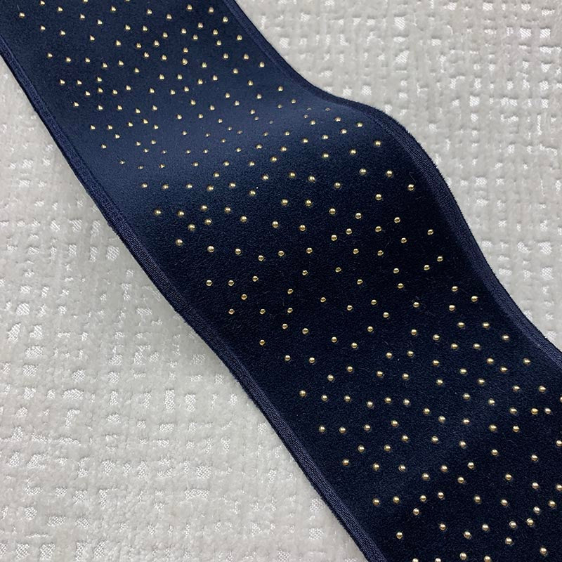 Search 9397 Estella Tape Moonlight Navy Blue Magnolia Fabric