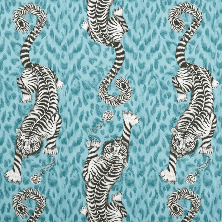 Sample F1114/04 Tigris Animal/Insect Clarke And Clarke Fabric