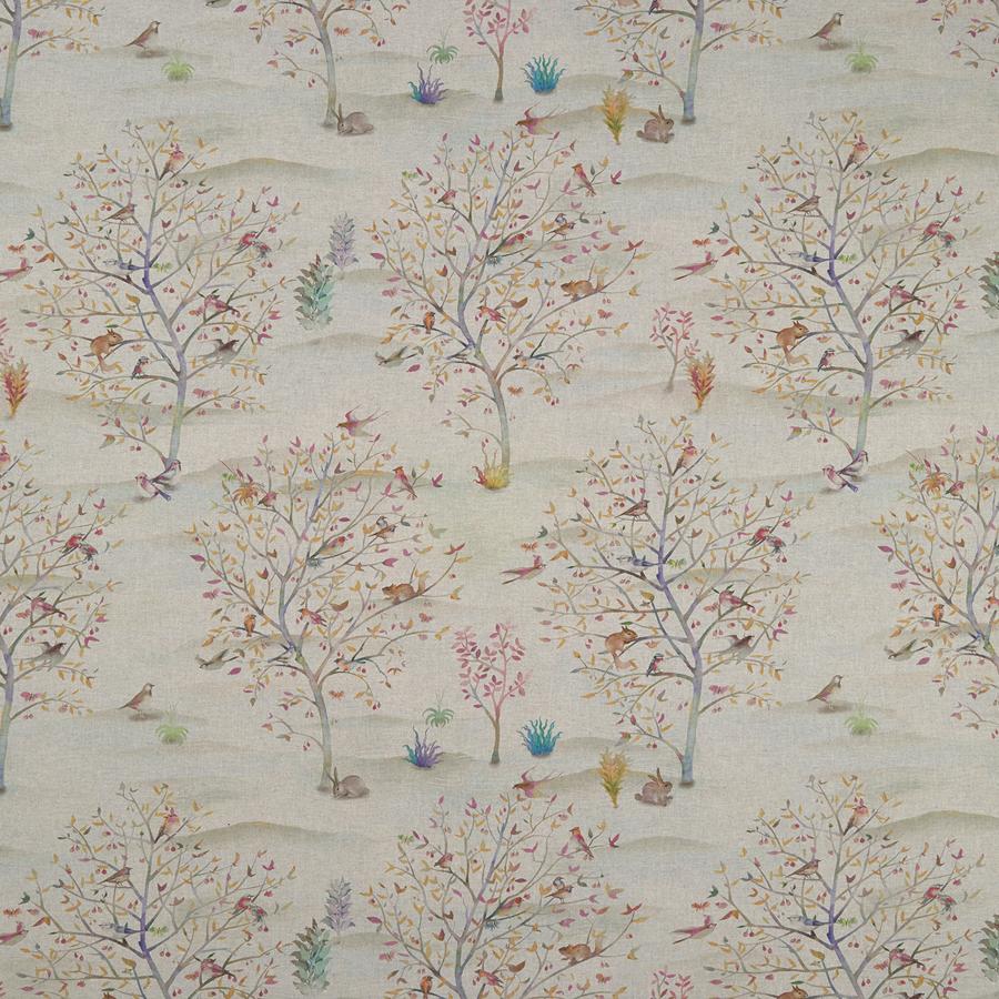 Sample F1148/01 Coppice Botanical Clarke And Clarke Fabric