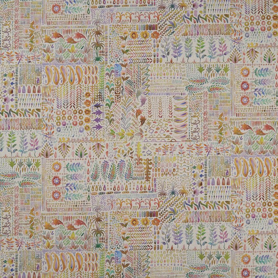 Sample F1163/01 In The Garden Novelty Clarke And Clarke Fabric