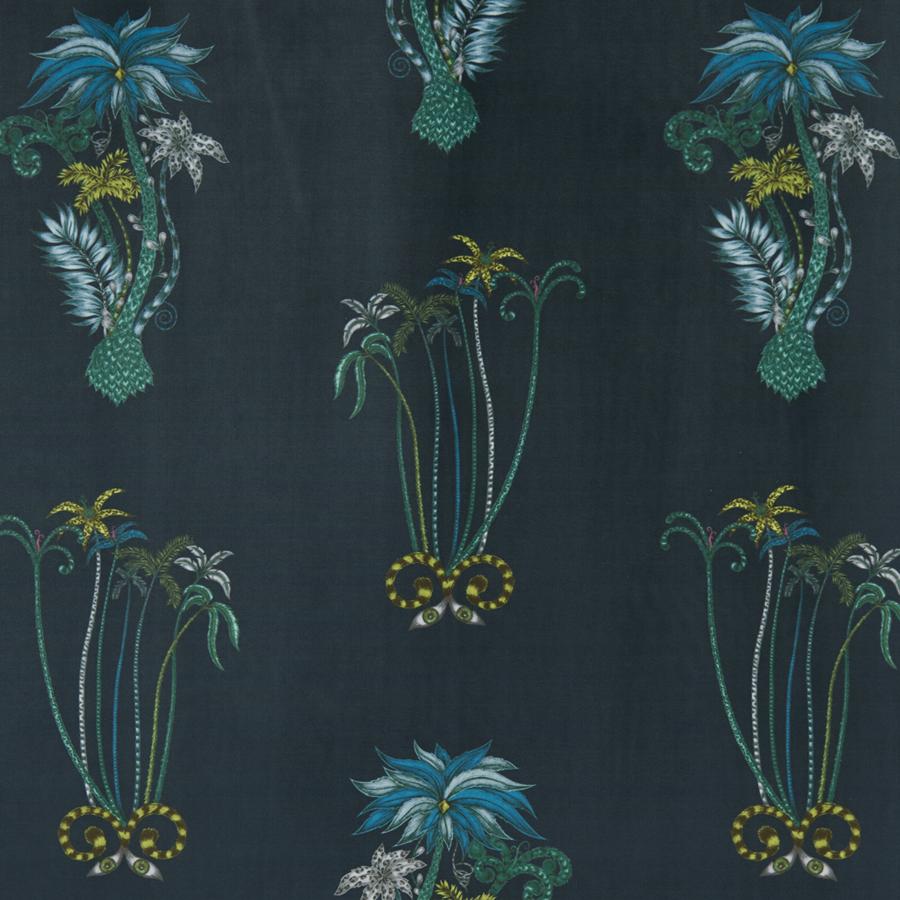 Sample F1209/01 Jungle Velvet Botanical Clarke And Clarke Fabric