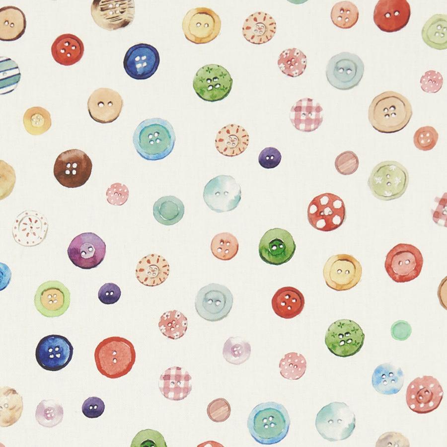 Sample F1259/01 Button Box Novelty Clarke And Clarke Fabric