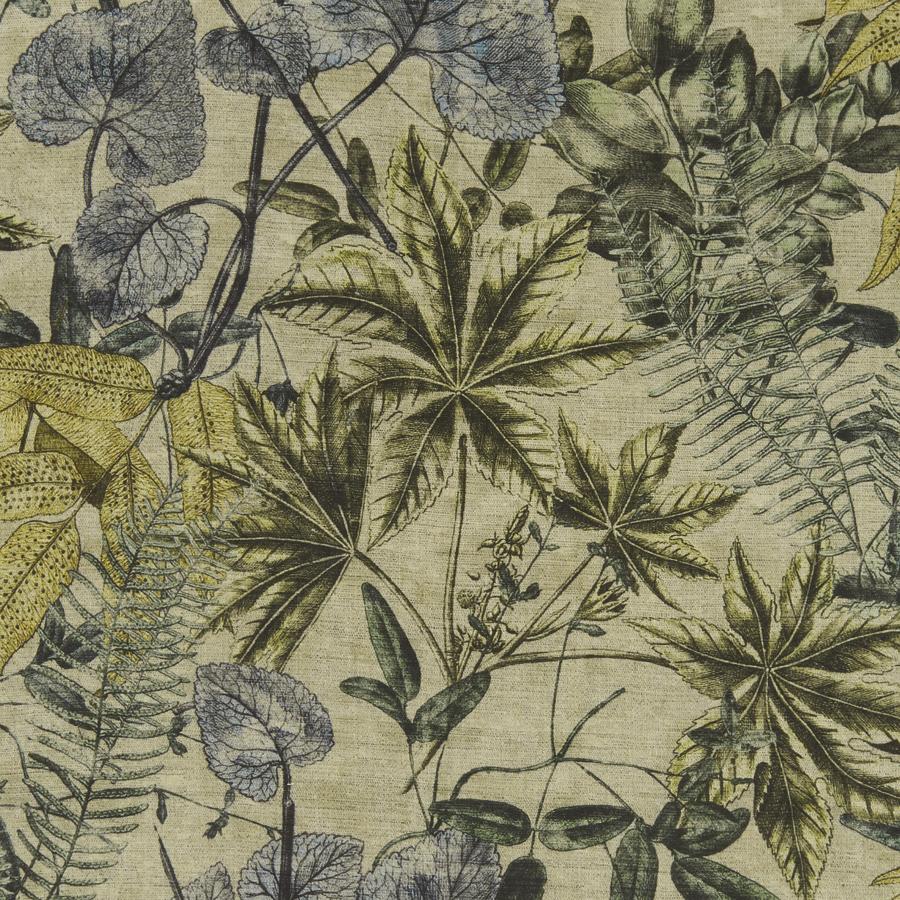Sample F1301/03 Madagascar Botanical Clarke And Clarke Fabric