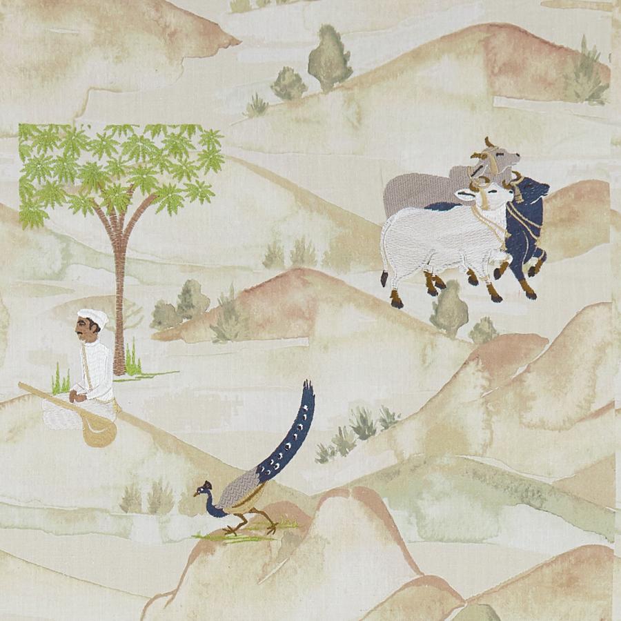 Sample F1371/03 Sahara Animal/Insect Clarke And Clarke Fabric