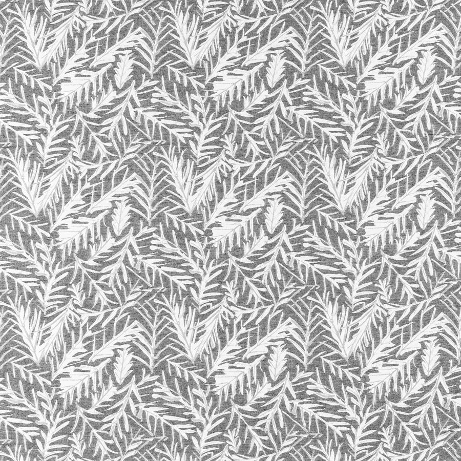 Sample F1410-01 Anelli Charcoal Botanical Clarke And Clarke Fabric