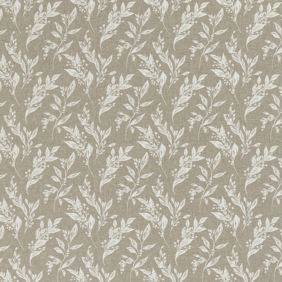 View F1440/03 Eternal Linen Botanical by Clarke And Clarke Fabric