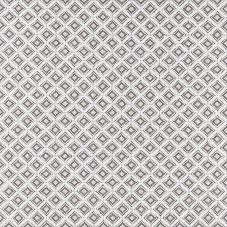 Sample F1448-02 Paragon Silver Geometric Clarke And Clarke Fabric