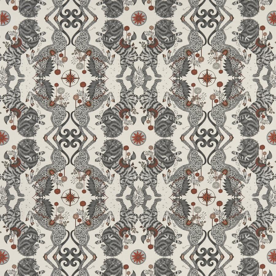 Sample F1488-02 Caspian Linen Nude Animal/Insect Clarke And Clarke Fabric