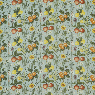 Sample -F1509/03 | Sorento Mineral Botanical & Floral - Clarke And Clarke Fabric