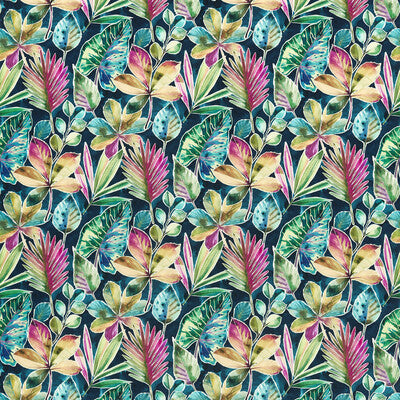 Sample -F1522/02 | Rainforest Mult Velveti Botanical & Floral - Clarke And Clarke Fabric