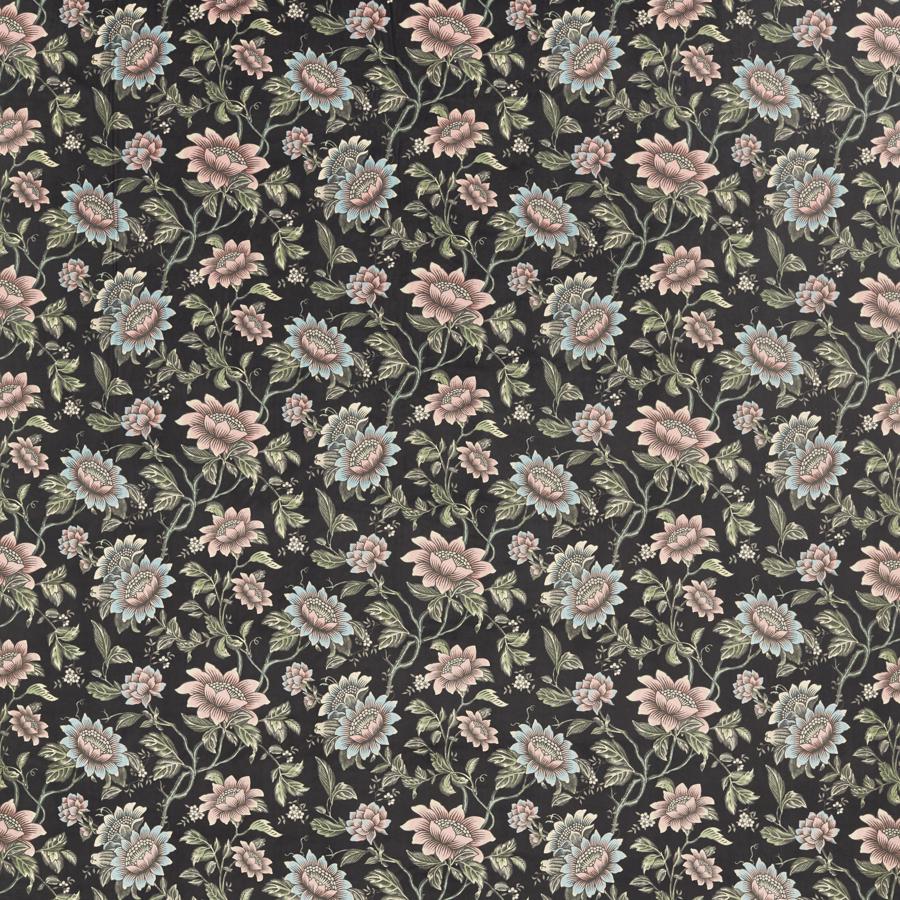 Shop F1590/02 Tonquin Noir Velvet Botanical and Floral by Clarke And Clarke Fabric