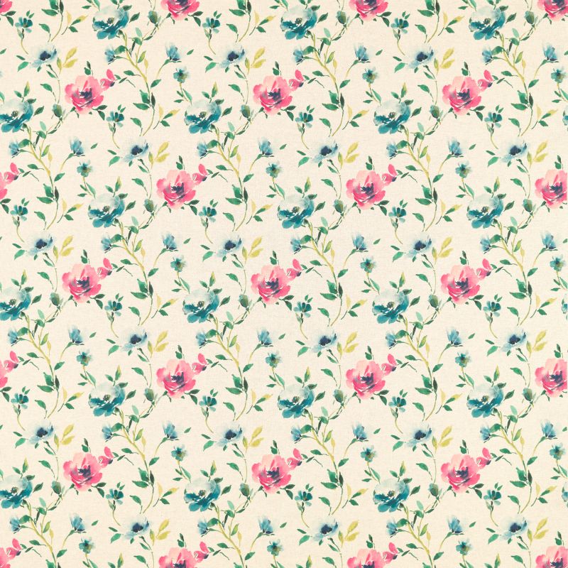 Sample - F1594/01.Cac.0 | Serena, Floral Flourish By Studio G For C&C - Clarke And Clarke Fabric