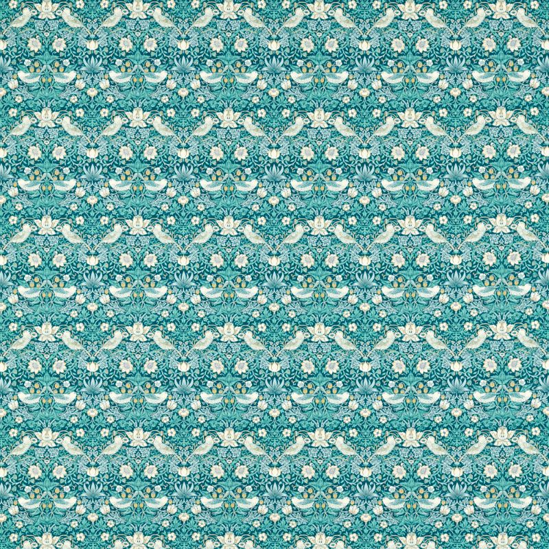 Purchase F1678/01 Strawberry Thief, Clarke & Clarke William Morris Designs - Clarke And Clarke Fabric - F1678/01.Cac.0
