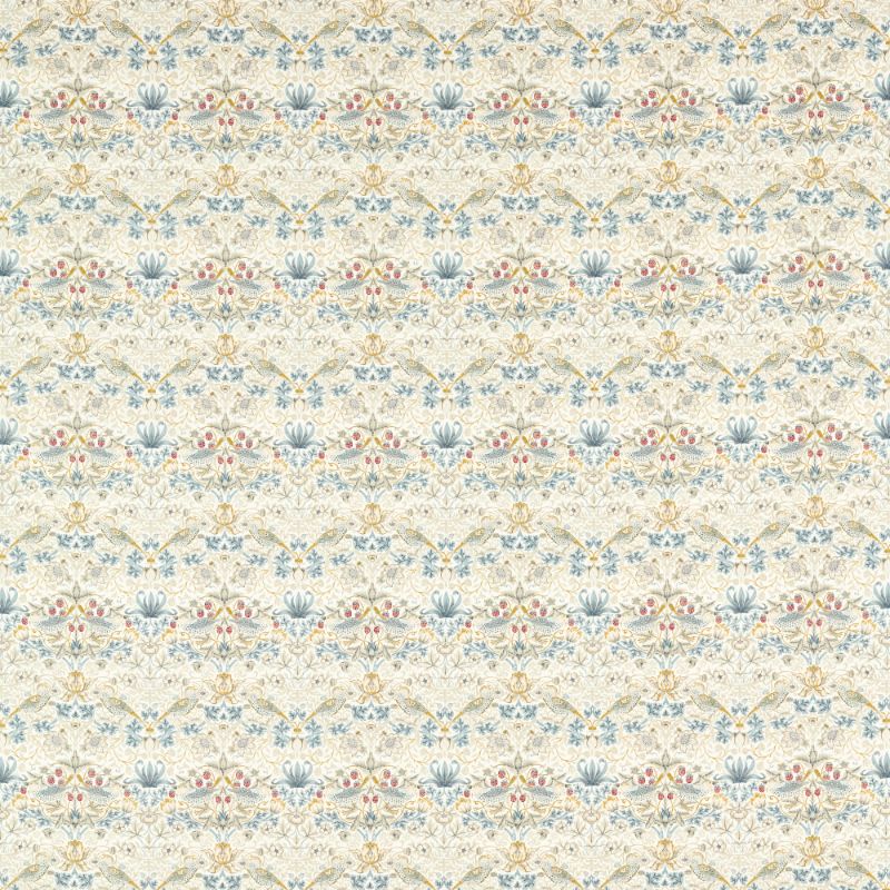 Sample - F1678/04.Cac.0 | Strawberry Thief, Clarke & Clarke William Morris Designs - Clarke And Clarke Fabric