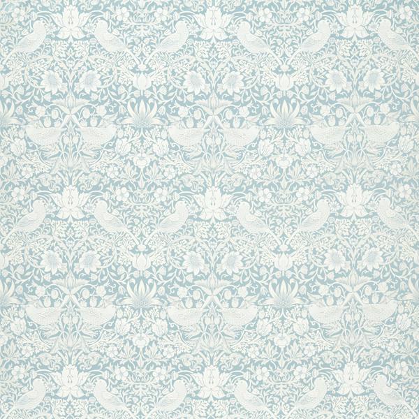 Sample - F1746/04.Cac.0 | Strawberry Thief Jacquard, William Morris Weaves - Clarke And Clarke Fabric