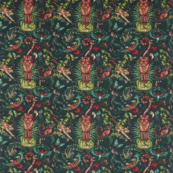 Sample - F1749/03.Cac.0 | Bosque Dreams Velvet, Mythica By Emma J Shipley For C&C - Clarke And Clarke Fabric