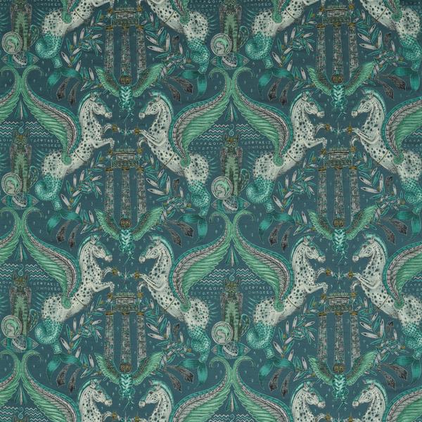 Sample - F1754/01.Cac.0 | Odyssey Mythos Jacquard, Mythica By Emma J Shipley For C&C - Clarke And Clarke Fabric